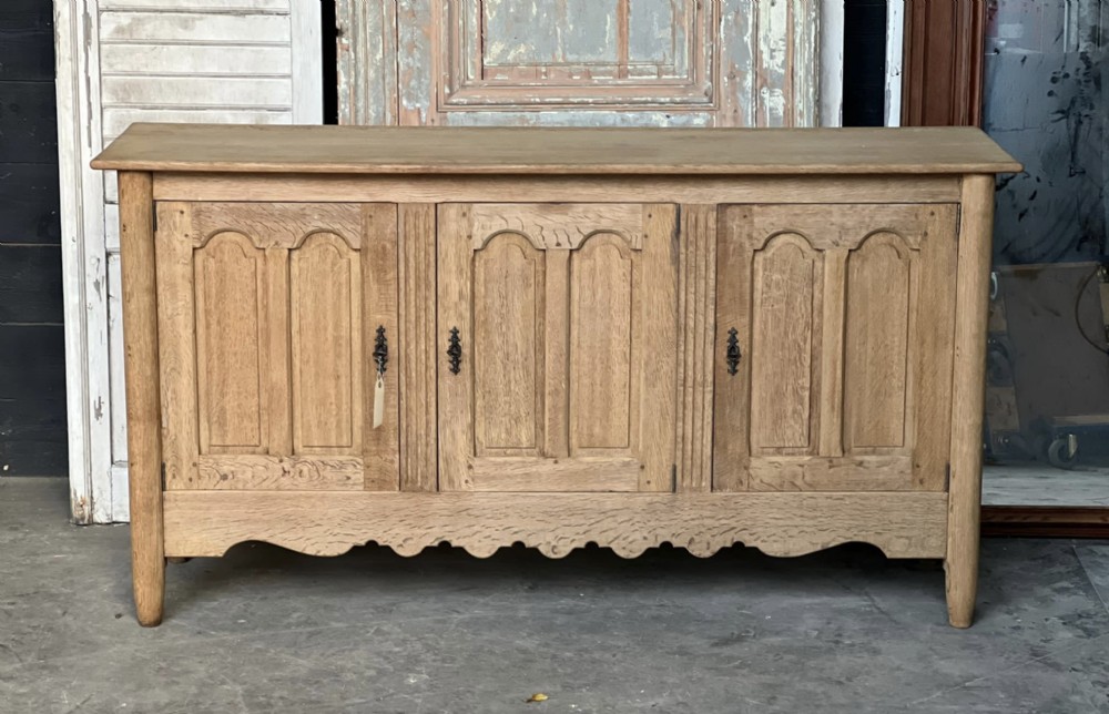 French Bleached Oak Sideboard 