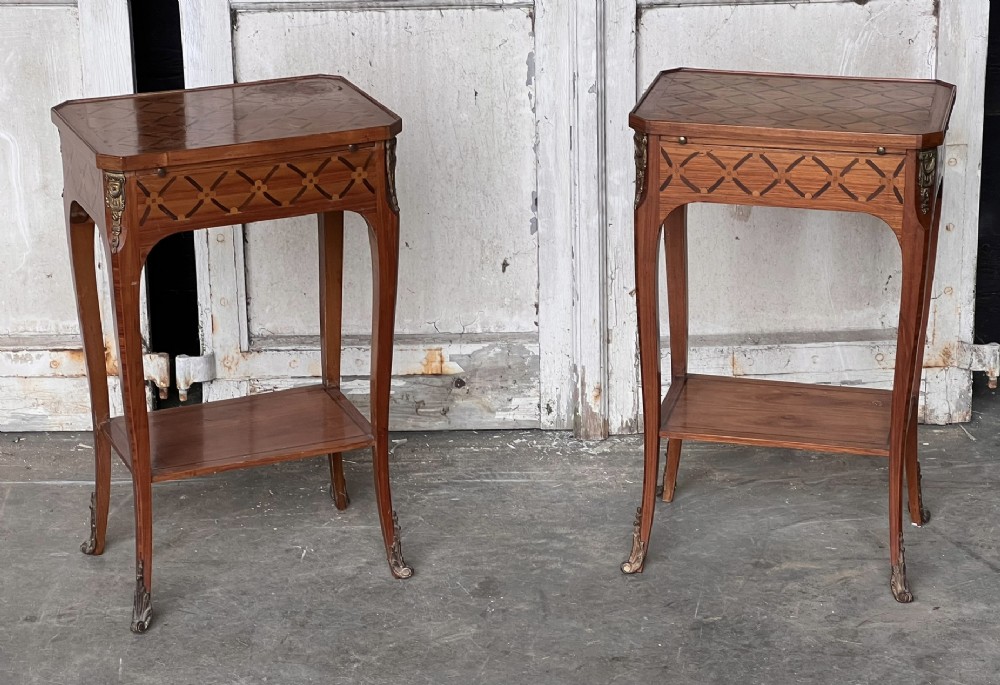 Pretty Pair French Bedside Tables