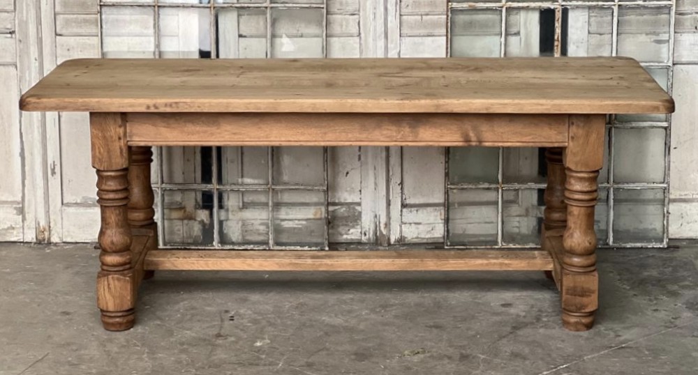 French Oak Farmhouse Dining Table 