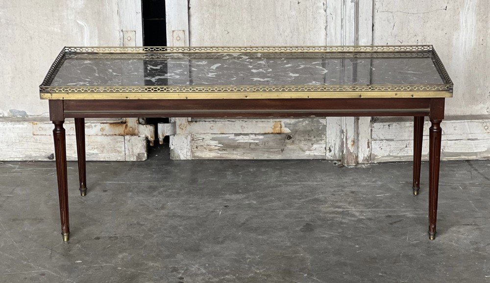 Louis XVI Marble Top Coffee Table