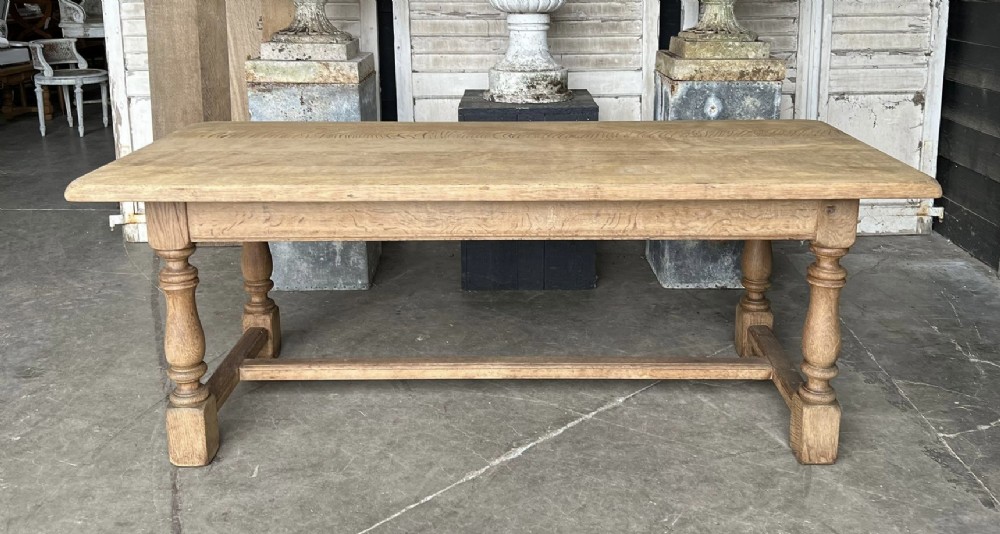 French Oak Farmhouse Dining Table 