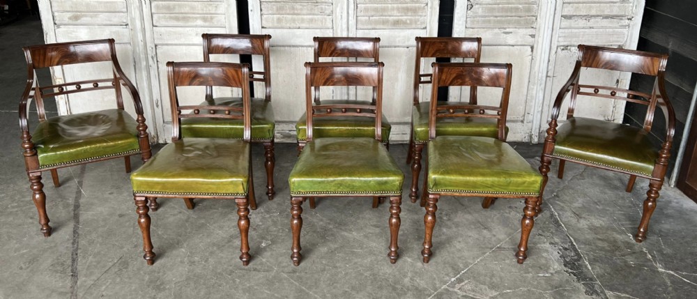 Wonderful Set 8 19th Century Dining Chairs