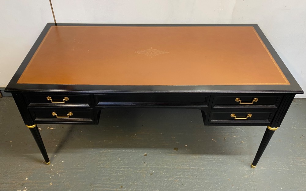 French Louis XVI Ebonised Desk View III