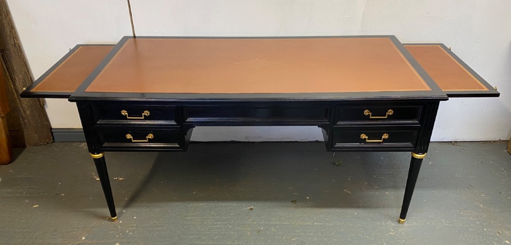 French Louis XVI Ebonised Desk View V