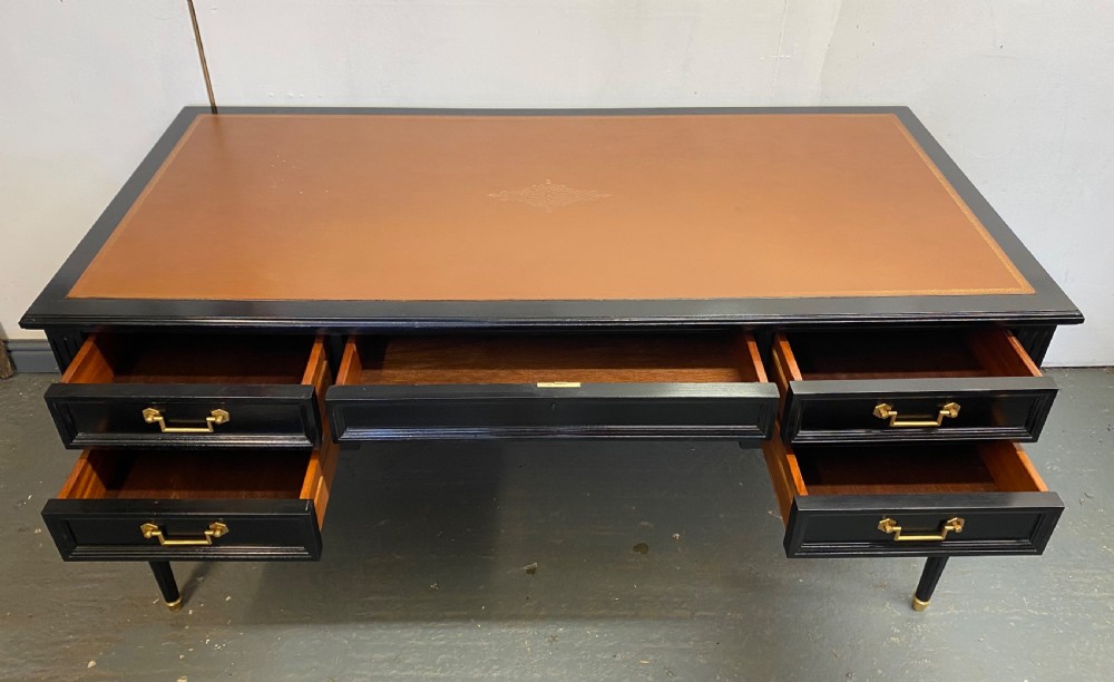 French Louis XVI Ebonised Desk View X