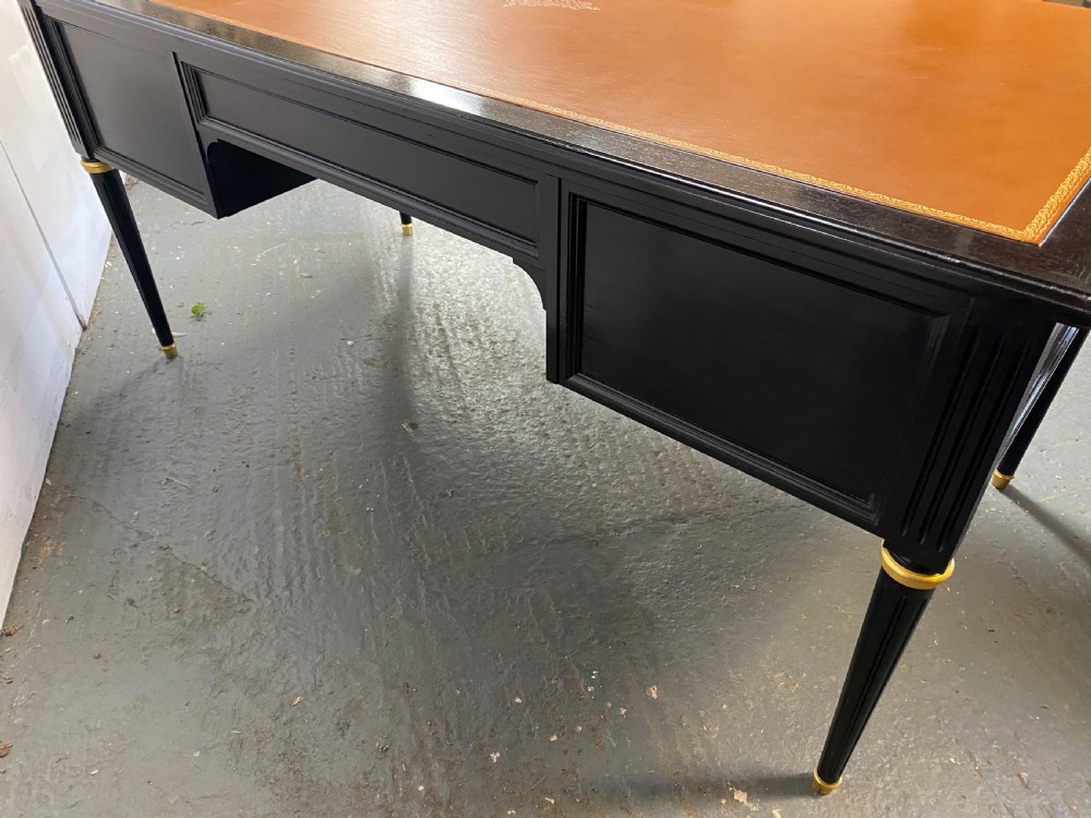 French Louis XVI Ebonised Desk View XV