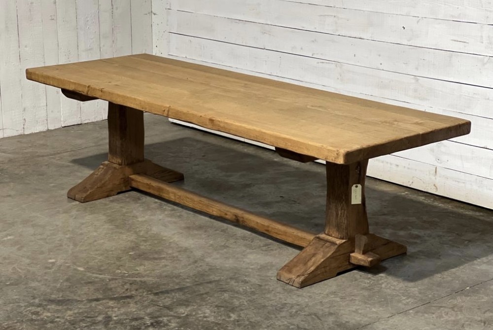Superb Large Oak Farmhouse Dining Table 