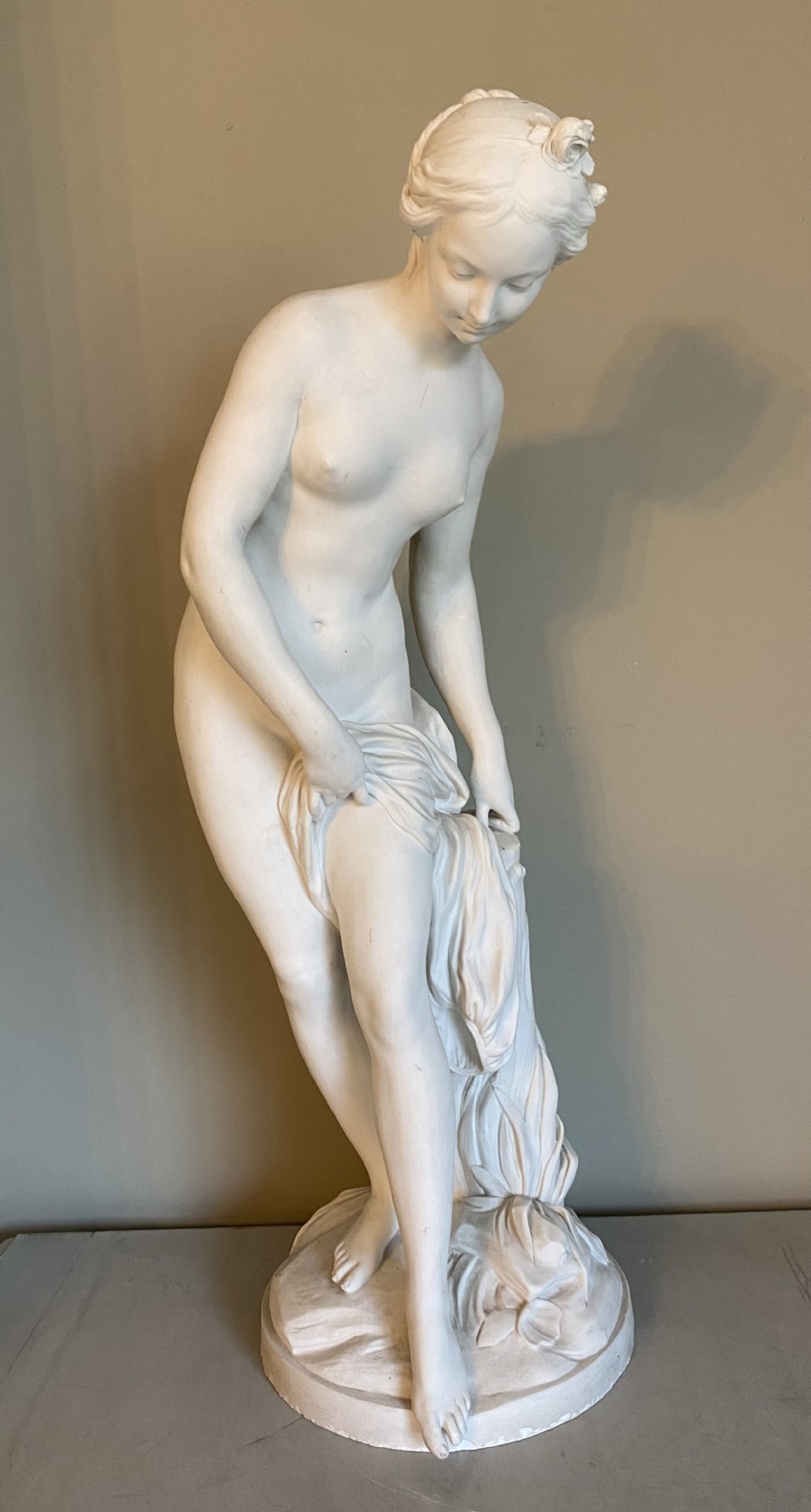Impressive Large French Parian Classical Nude