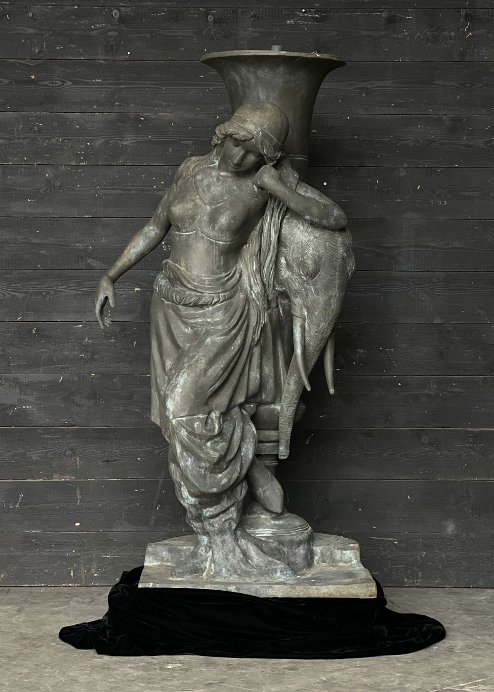 Huge Life Size French Bronze Fountain