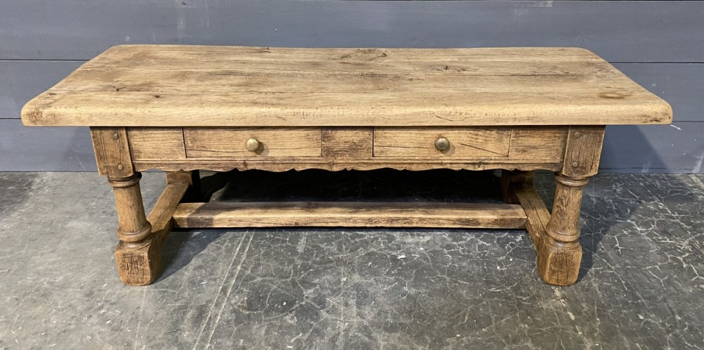 French Farmhouse Oak Coffee Table 