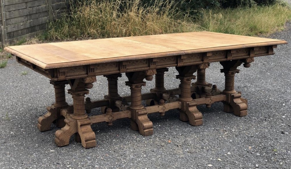 Magnificent Huge French Oak Castle Table