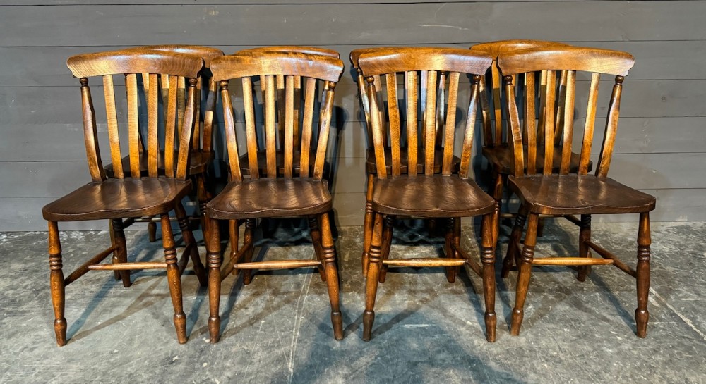 Delightful Set 8 Kitchen Dining Chairs 