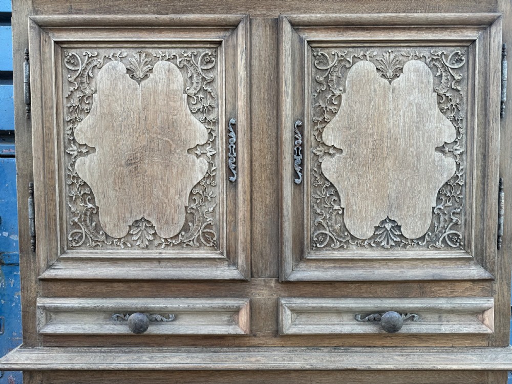 18th C French Normandy Oak Larder Cupboard  View II