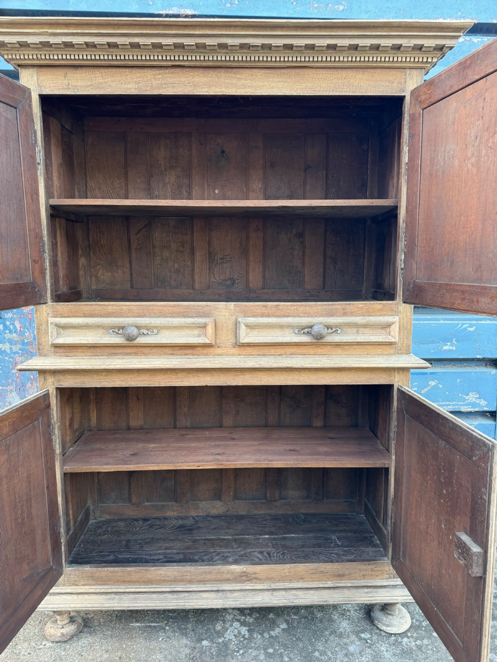 18th C French Normandy Oak Larder Cupboard  View VIII