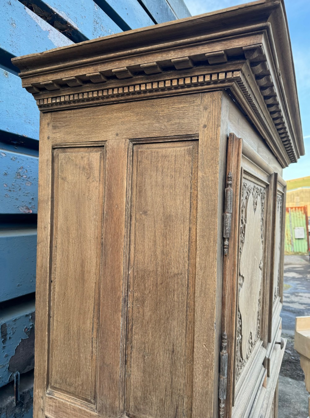 18th C French Normandy Oak Larder Cupboard  View XV