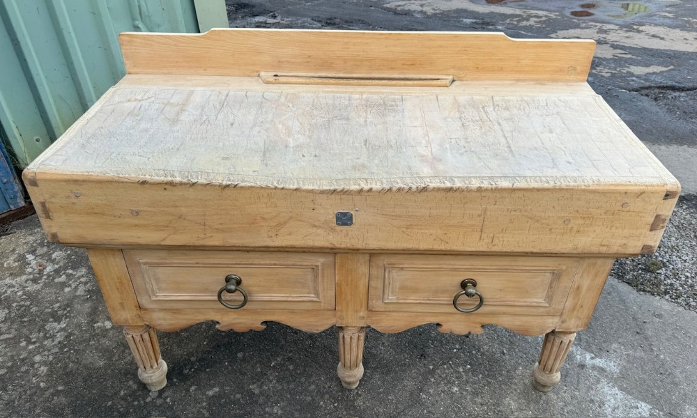 Large Size French Butchers Block
