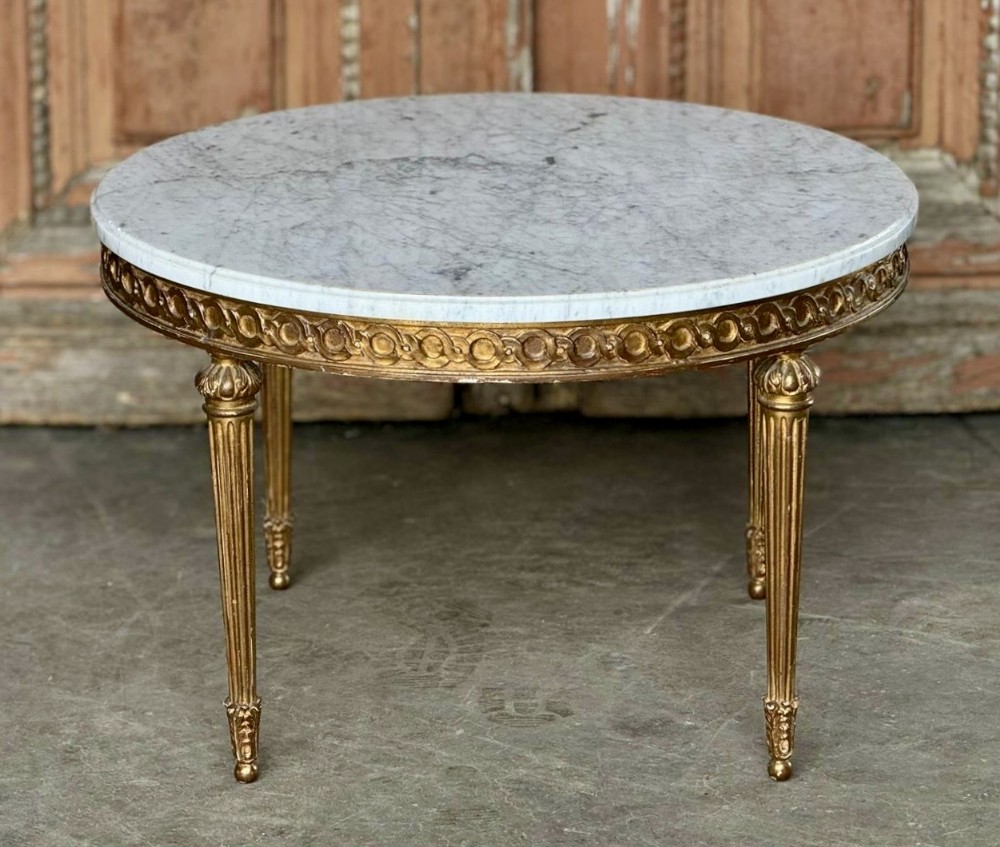 Quality Parisian Gilt Round Coffee Table