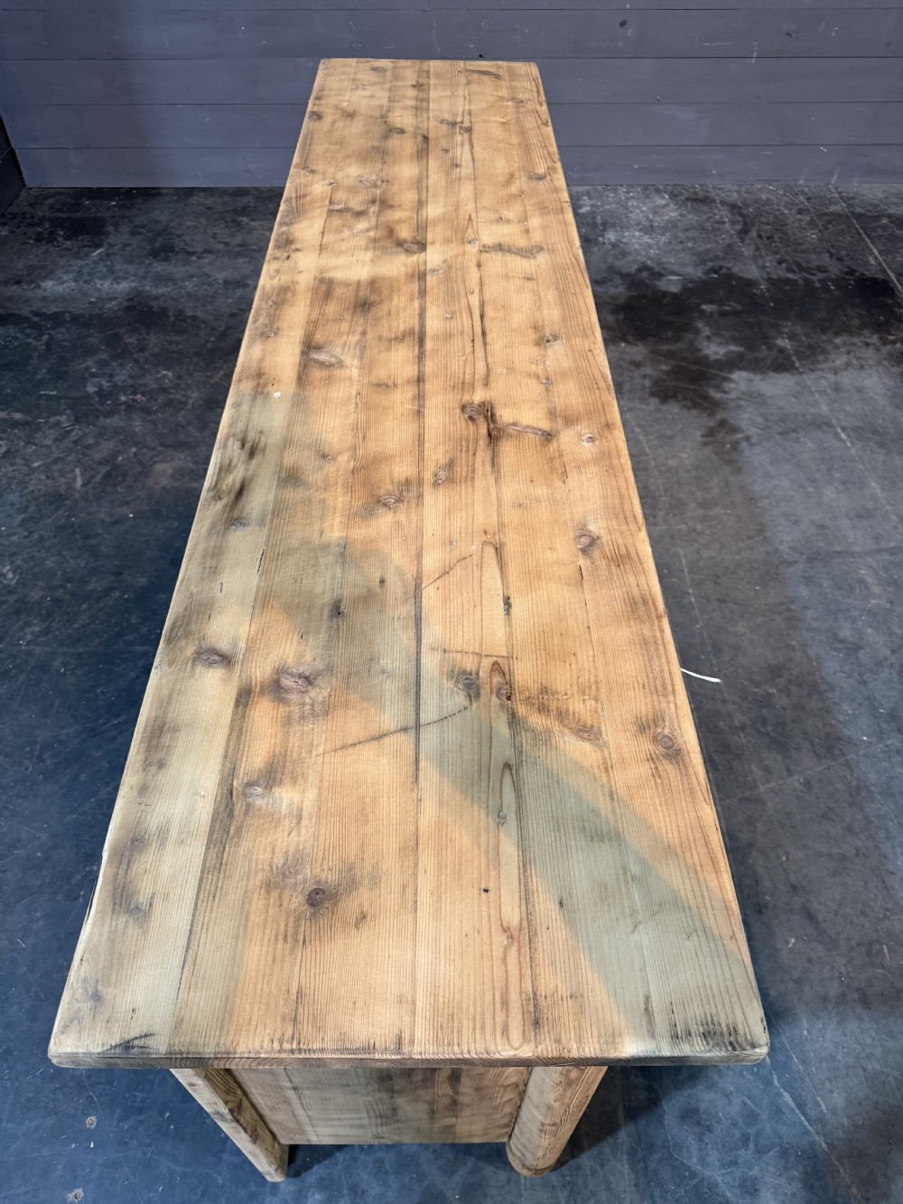 French Bleached Pine Gothic Sideboard  View XVII