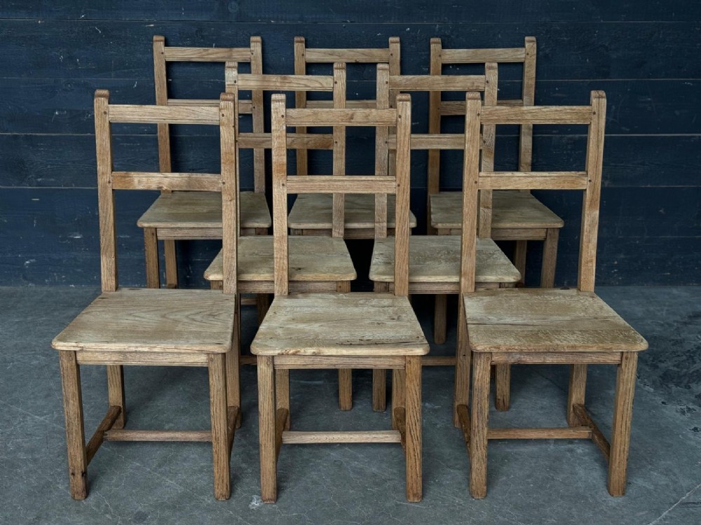 Set 8 Farmhouse Dining Chairs