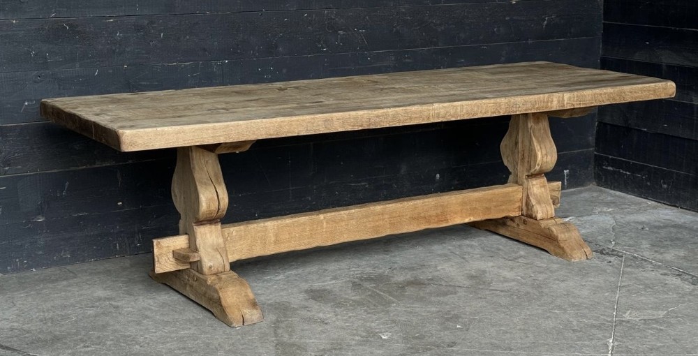 Larger French Oak Farmhouse Dining Table