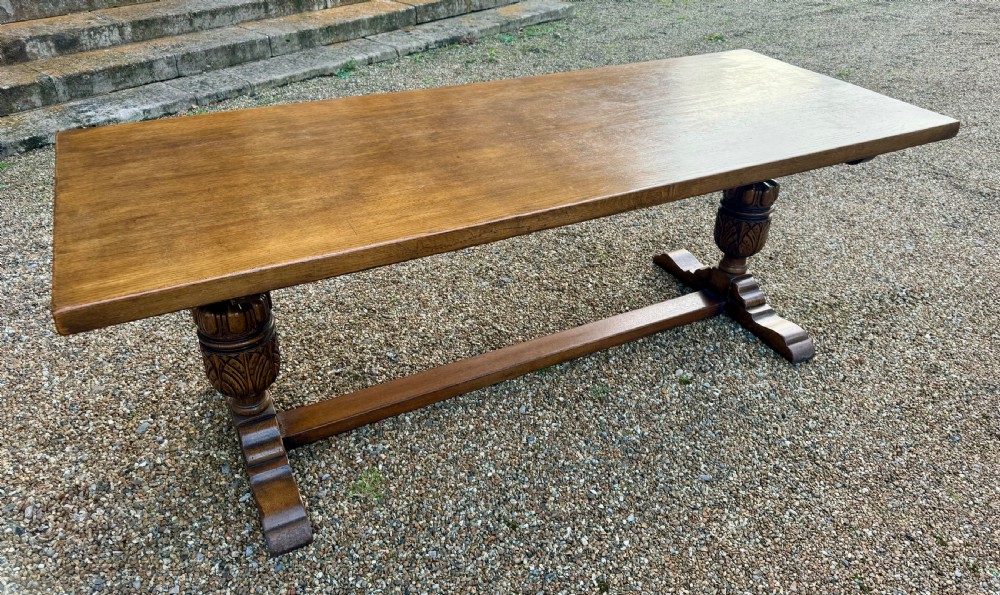Lovely Oak Farmhouse Refectory Dining Table  View II