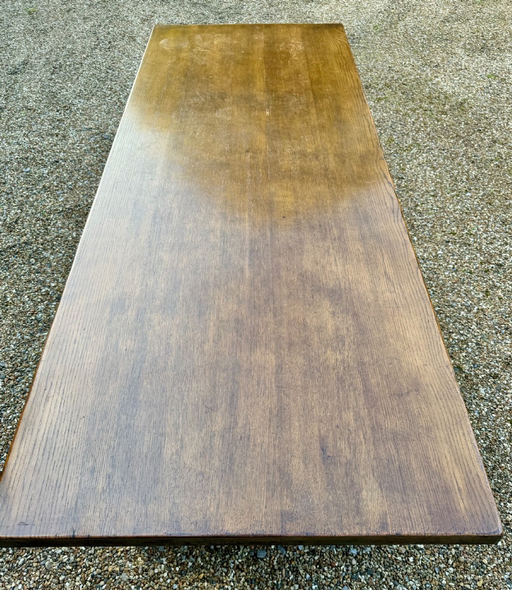 Lovely Oak Farmhouse Refectory Dining Table  View III