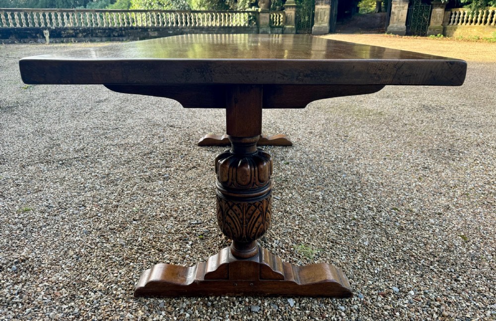 Lovely Oak Farmhouse Refectory Dining Table  View IV