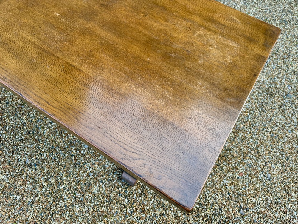 Lovely Oak Farmhouse Refectory Dining Table  View VII