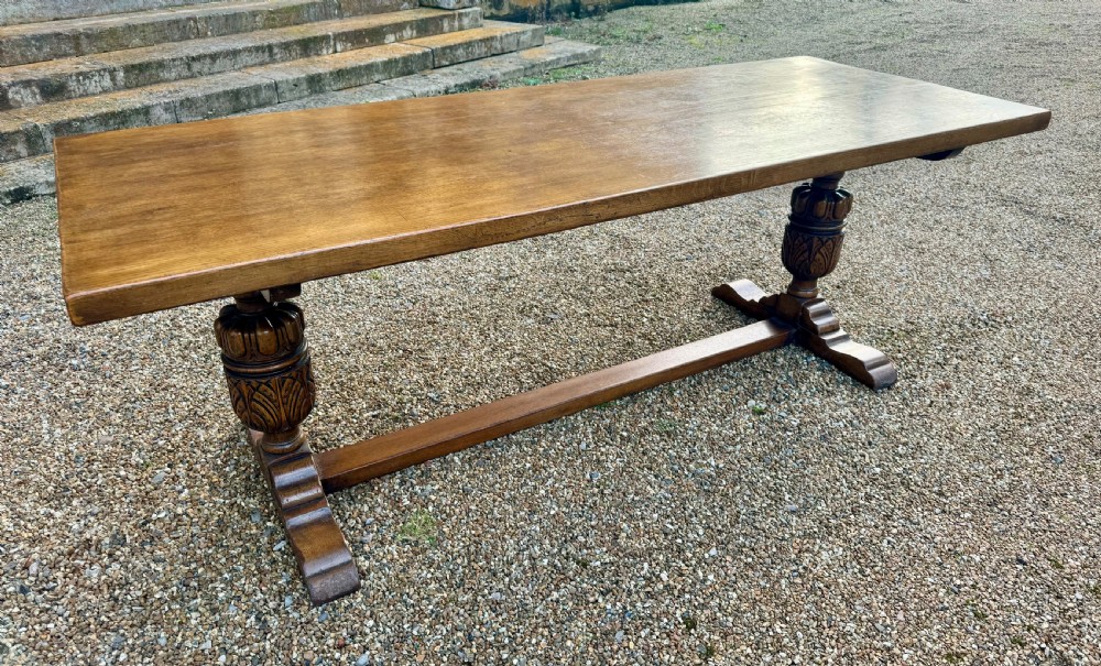 Lovely Oak Farmhouse Refectory Dining Table  View VIII