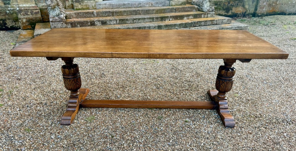 Lovely Oak Farmhouse Refectory Dining Table  View IX