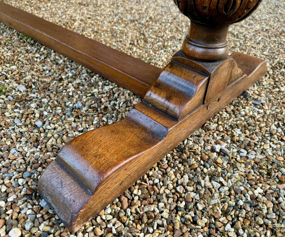 Lovely Oak Farmhouse Refectory Dining Table  View XI
