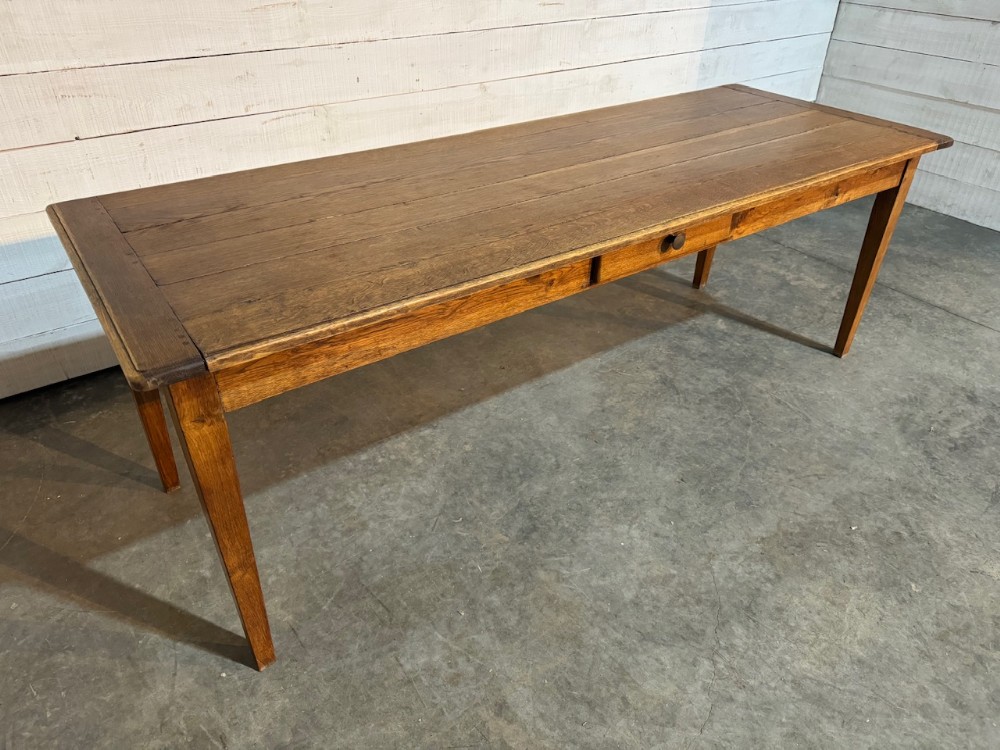 19th C French Normandy Farmhouse Dining Table 