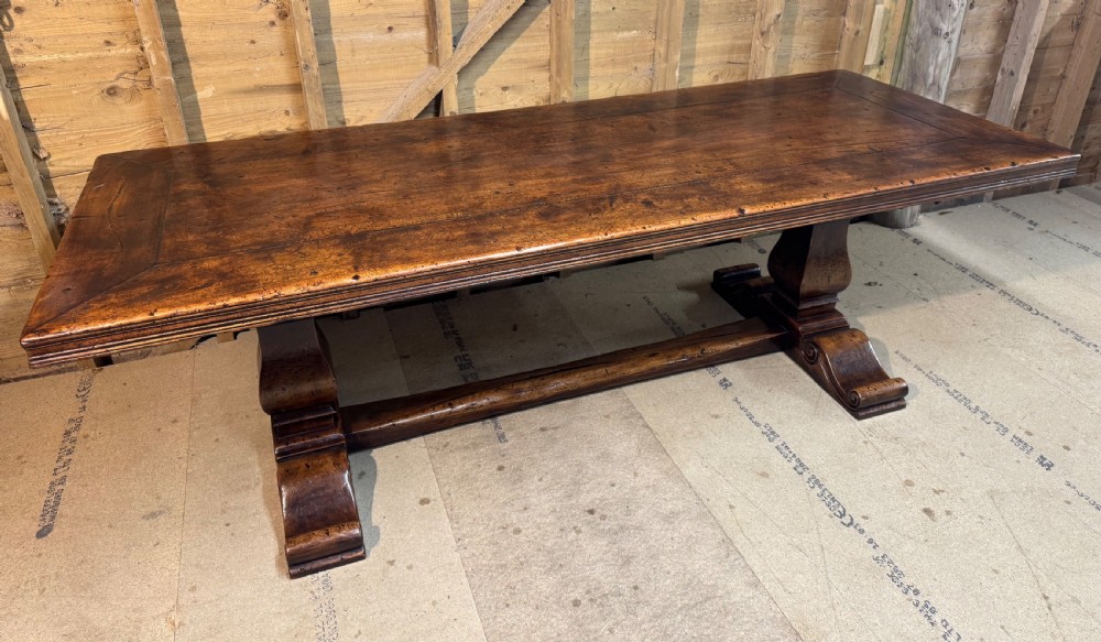 Beautiful French Monastery Walnut Dining Table