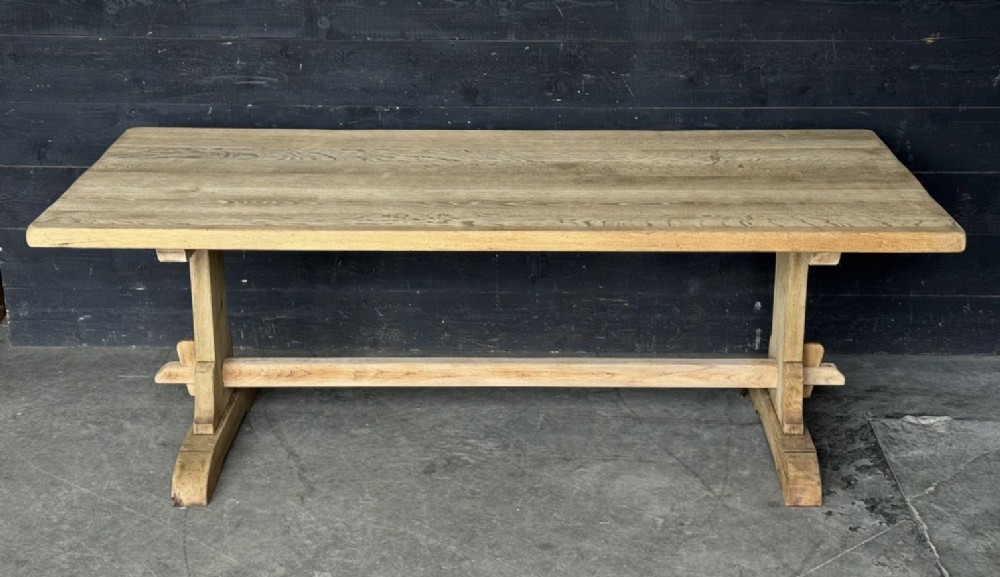 Very Deep Farmhouse Oak Dining Table 