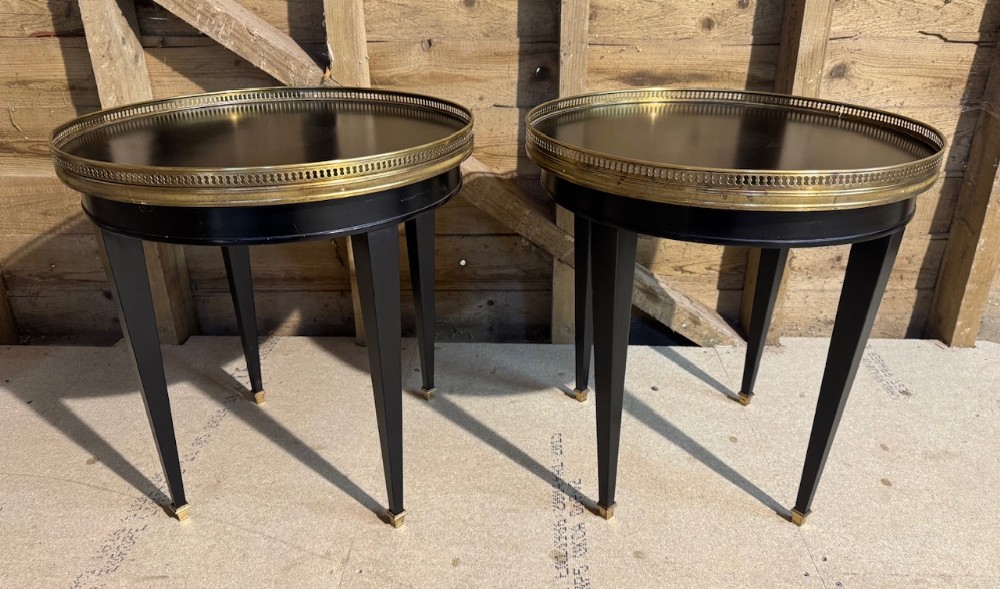 Quality Pair French Louis XVI Lamp Tables