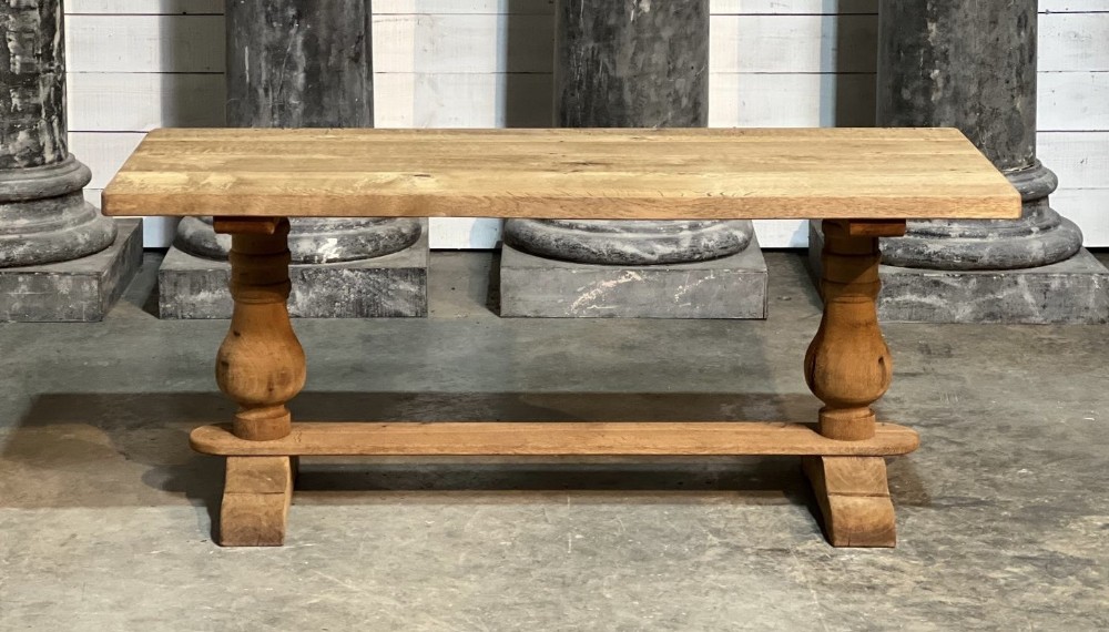 Oak Farmhouse Dining Table 