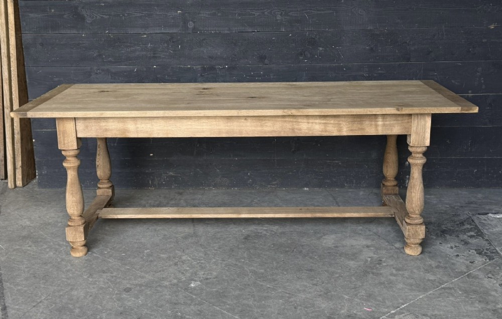 Oak Farmhouse Dining Table with Extensions