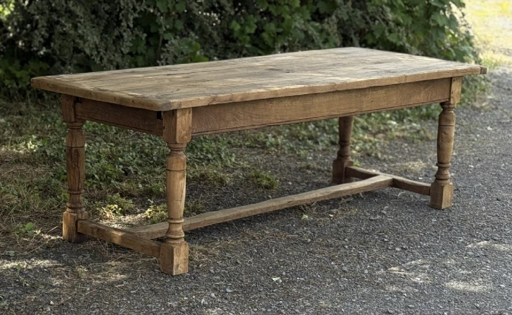 Larger French Rustic Oak Farmhouse Dining Table 
