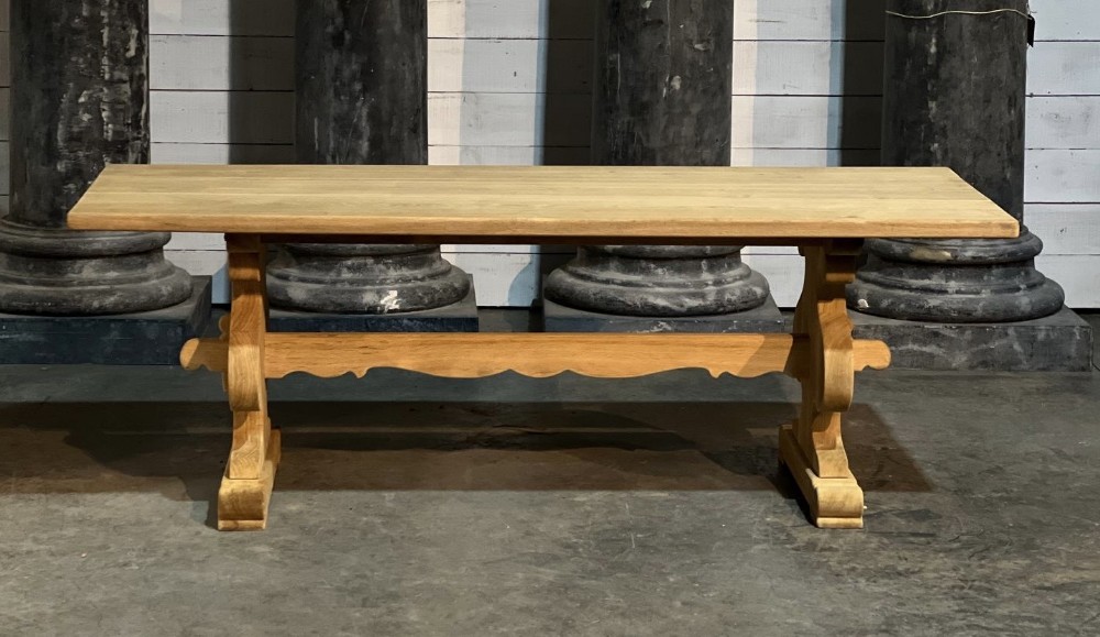 French Oak Farmhouse Dining Table 