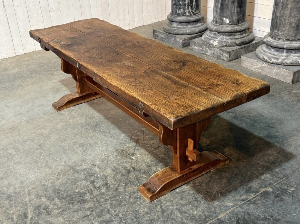 Fabulous 2 Plank French Oak Farmhouse Dining Table 