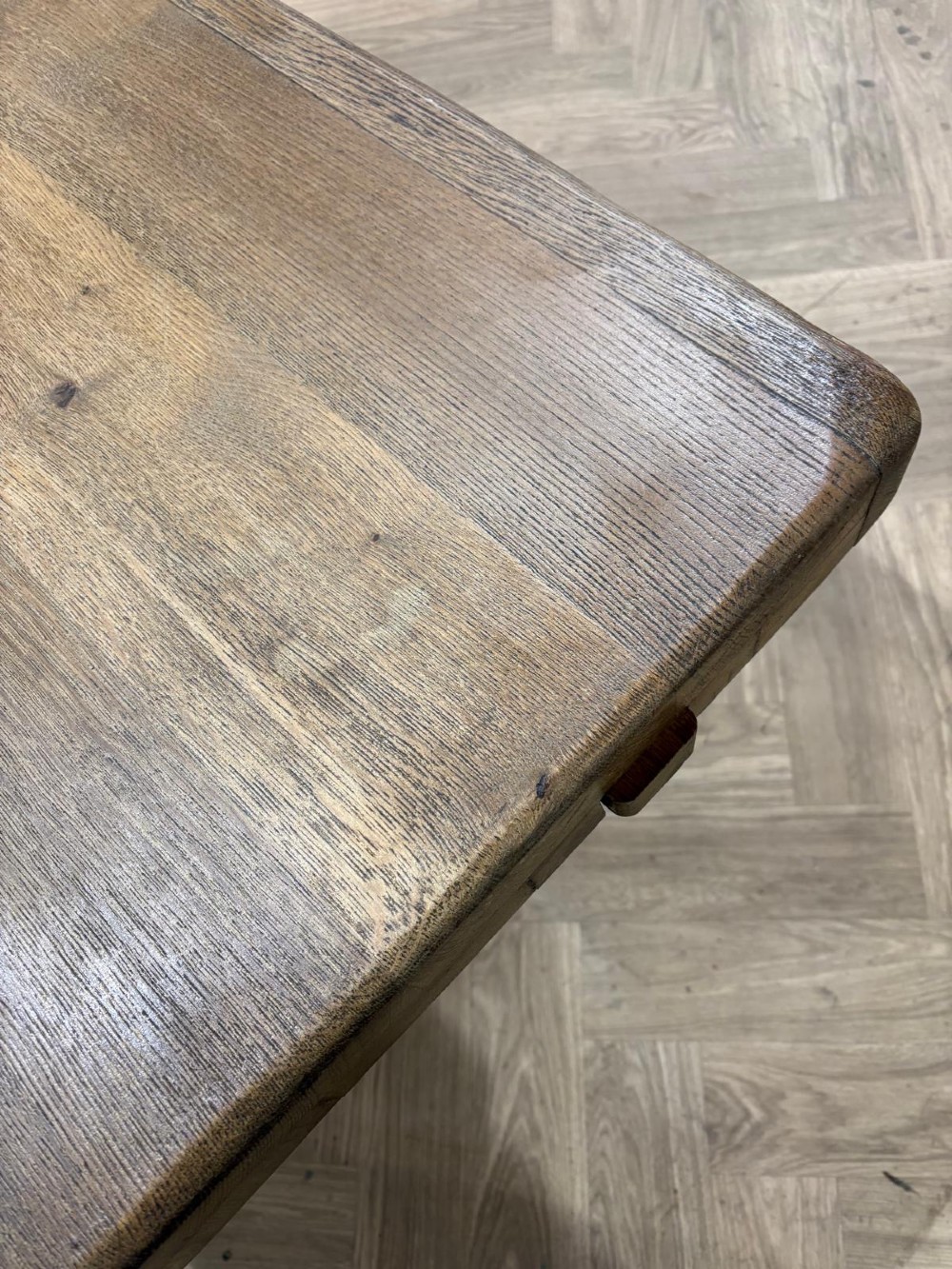 French Oak Extendable Farmhouse Dining Table View V