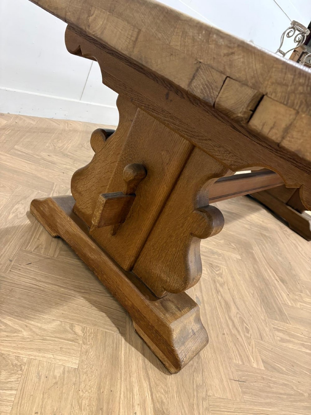 French Oak Extendable Farmhouse Dining Table View VI
