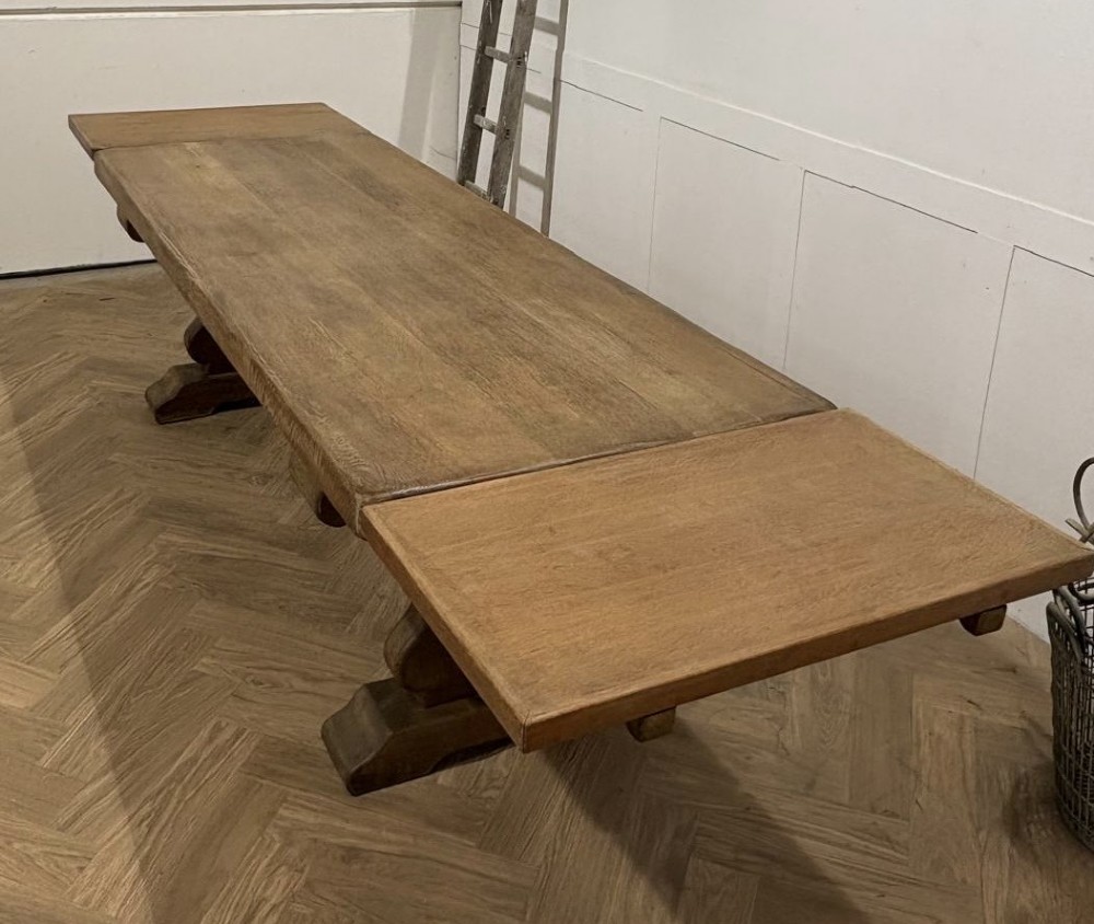 French Oak Extendable Farmhouse Dining Table View VIII