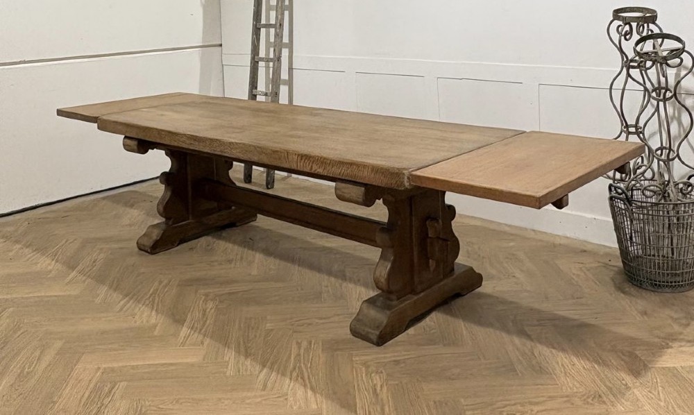 French Oak Extendable Farmhouse Dining Table View X