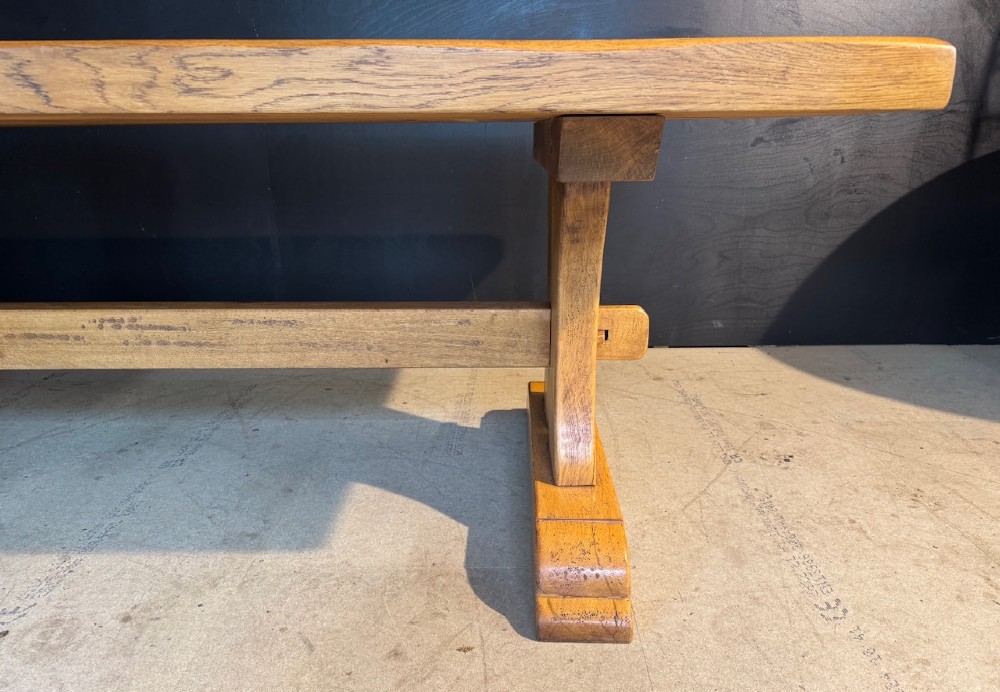Deep Oak Farmhouse Dining Table View X