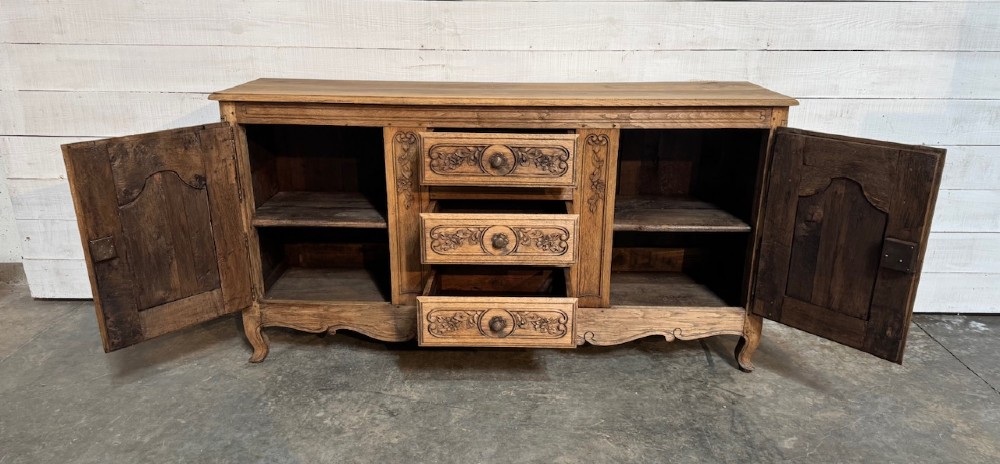 Attractive Early French Oak Enfilade View IV
