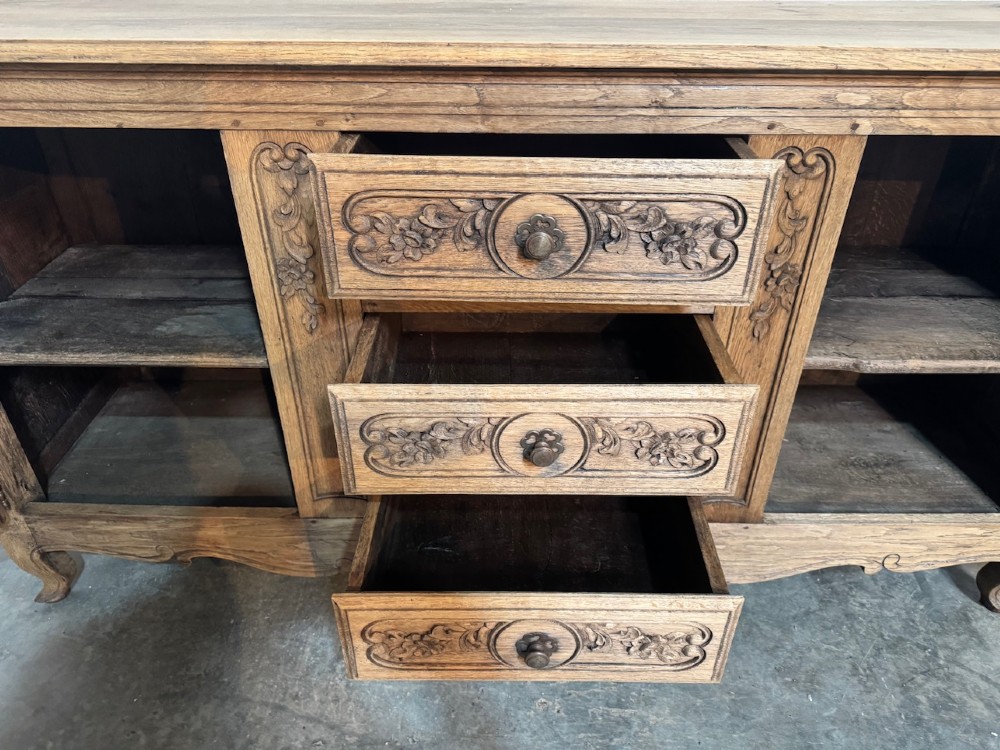 Attractive Early French Oak Enfilade View V