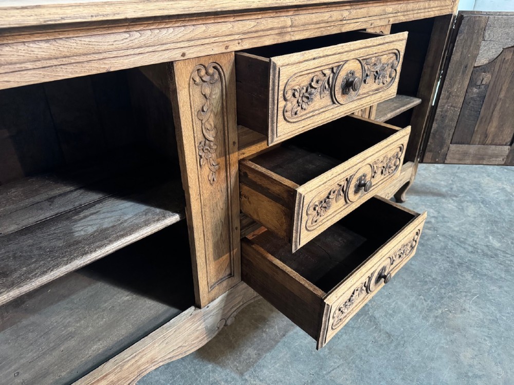 Attractive Early French Oak Enfilade View VI