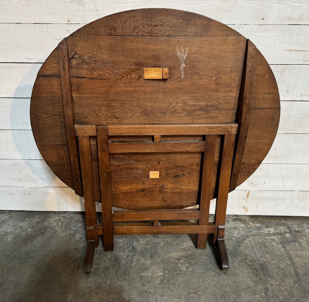 Antique French Wine Tasting Table View IX