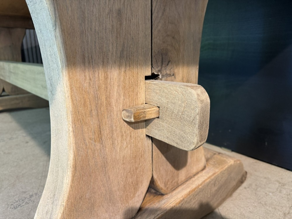 Rare Deep French Oak Farmhouse Dining Table View X